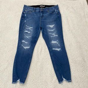 Torrid Bombshell Skinny Stretch High-Rise Destructed Jean In Color Westchester